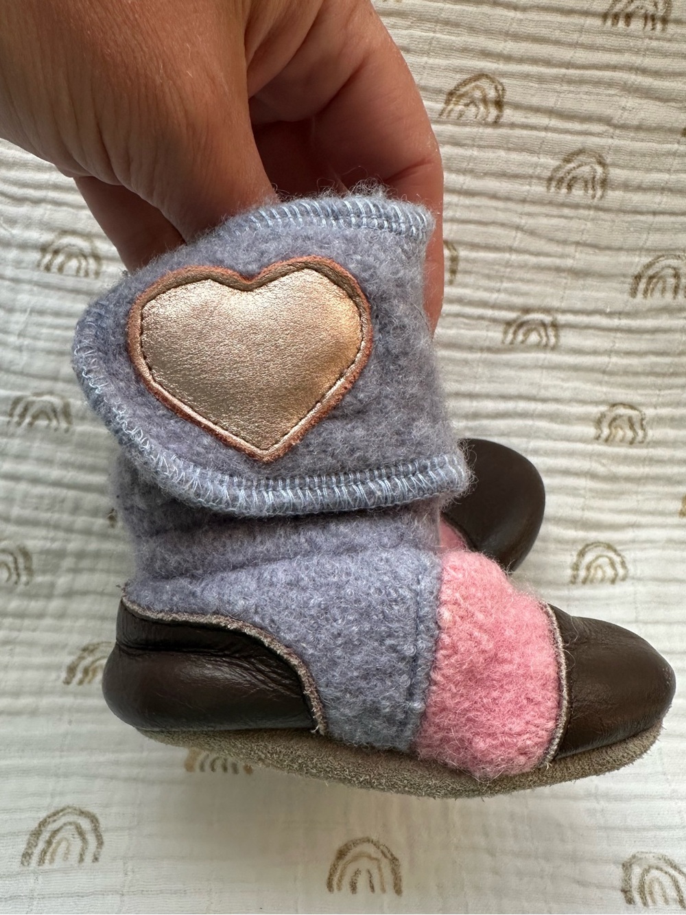 Nooks Wool & Leather Baby shoe